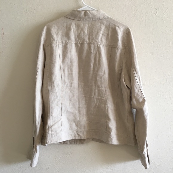 Charter Club Beige Jacket - Picture 3 of 5